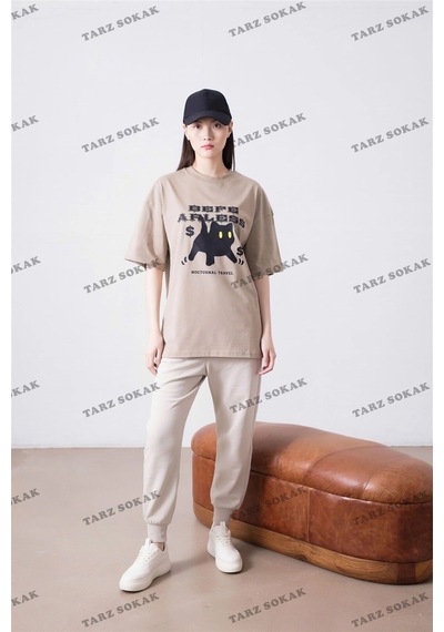 Startmore Unisex Befearless Cat Beyaz Beyaz