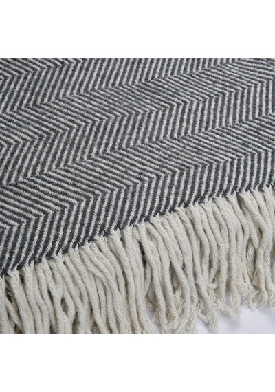 Moe Tek Kişilik Battaniye Gri 150x200 Cm Renkli