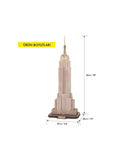 Cub Ds0977 Cubic Fun National Geographic Empire State Binası 3D  P