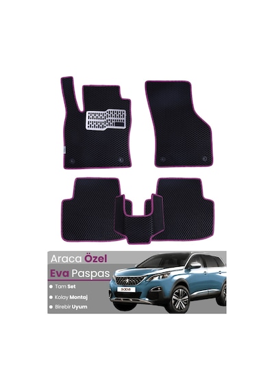 Peugeot 5008 2009-2016 Uyumlu Eva Paspas Tam Set Araca Özel,oto Paspas 634