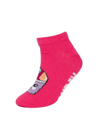 Defacto Kız Çocuk Unicorn Desenli 7li Pamuklu Patik Çorap A6568a8nskr1
