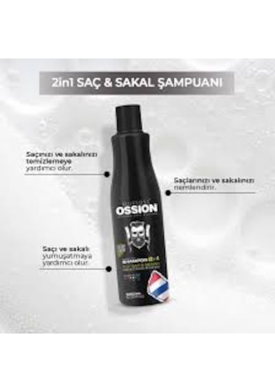 Ossion Premium Barber Purifying Şampuan 500 Ml Tüm Saçlar