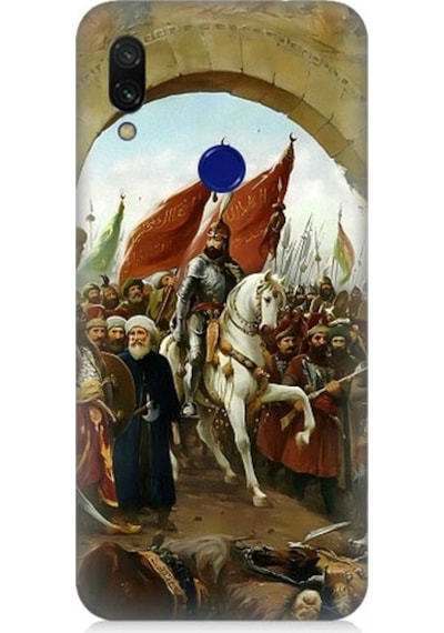 Xiaomi Redmi Note 7 Uyumlu Fatih Sultan Mehmet İstanbul Desenli Silikon Kılıf
