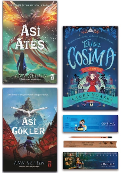 Genç Timaş Talihsiz Cosima Yıldız Hırsızı - Asi Ateş - Asi Gökler Set 3 Kitap