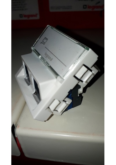 076504 Legrand 2Xrj45 45 Dereceli Cat6 Priz