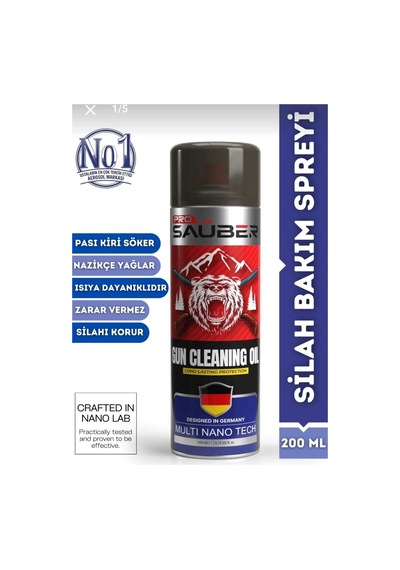 Pro Sauber Gun Cleaning Oil Bakım Spreyi 200 Ml Pas & Kir Sökücü Koruyucu Yağ