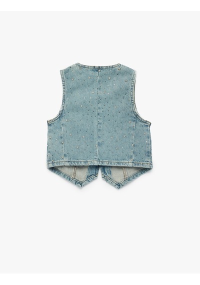 Koton Yıldız Detaylı Pamuklu Kolsuz V Yaka Denim Yelek Lıght Indıgo 6skg20004ad Açık Mavi Koton Yıldız Detaylı Pamuklu Kolsuz V Yaka Denim Yelek Lıght Indıgo 6skg20004ad Açık Mavi