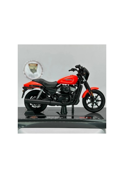 Harley Davidson Street 750 Maket Motor - 1:18 Maisto Kırmızı