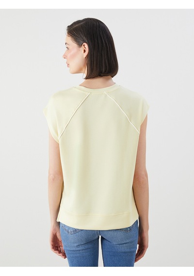 Lcwaıkıkı Classic Sarı Oversize Soft Touch Kadın Tişört