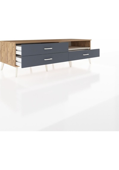 Kronos Tv Ünitesi Tek Raflı 3 Çekmeceli 176x59x51 Çam-aytaşı/antrasit Aytası/antrasıt Kronos Tv Ünitesi Tek Raflı 3 Çekmeceli 176x59x51 Çam-aytaşı/antrasit Aytası/antrasıt