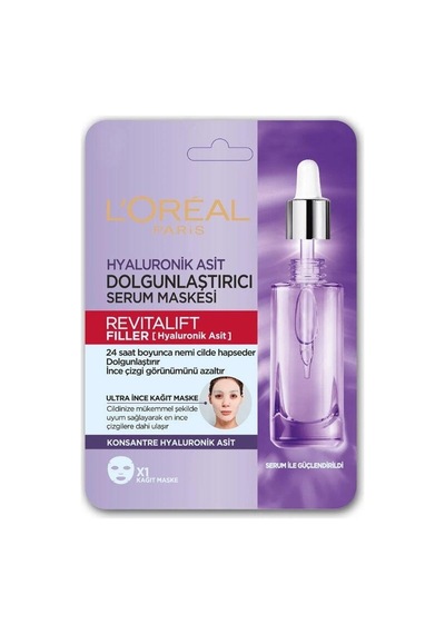 Loreal Paris Revitalift Filler Hyaluronik Asit Kağıt Maske