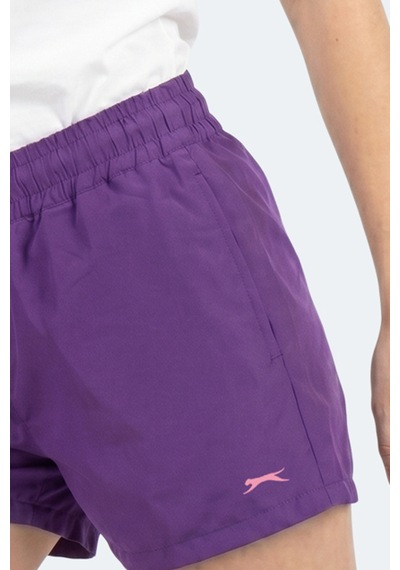 Slazenger Knoxıs Kadın Cepli Deniz Şortu Mor Şort