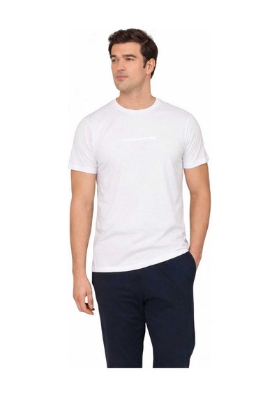 Pierre Cardin Penye Kısakol Pijama Takımlk-pc6135 Beyaz