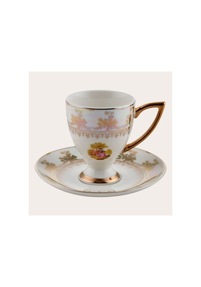 Wınterlıng Porzellan 23064-4 Lady Pearl 6'lı Kahve Fincanı Çok Renkli