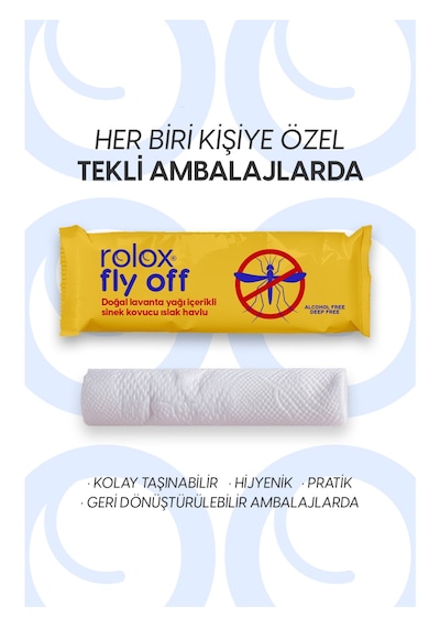 Fly Off - 50 Paket - Sinek Ve Kene Kovucu Islak Havlu