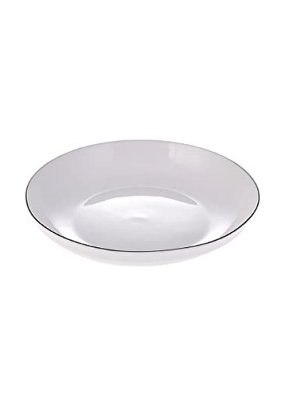 20 Cm Porselen Çukur Tabak Açık Gri