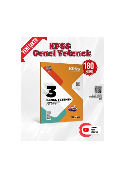 2026 Kkpss Genel Yetenek 3 Deneme Sınavı 180 Soru Tamamı Video Çözümlü
