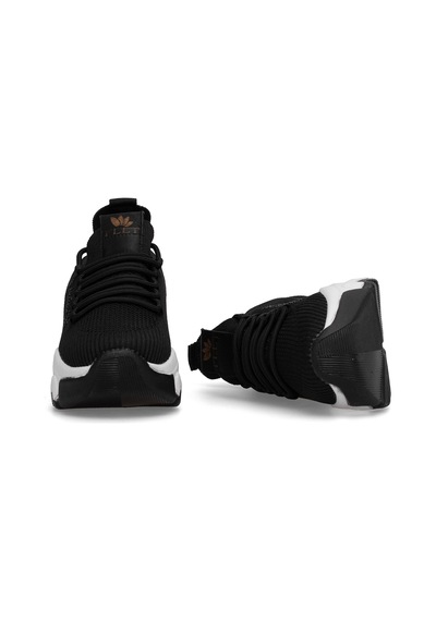 Ayakkabı Fuarı Elit Ysflt343 Kadın Klasik Sneaker Siyah - Beyaz Siyah - Beyaz