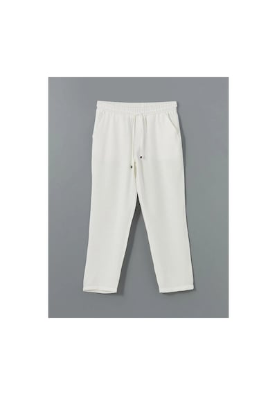 LC Waikiki Lcwaıkıkı Classic Beli Lastikli Loose Fit Kadın Pantolon Ecru