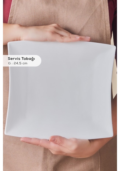 Karaca  Forever Bone Perfect White 32 Parça 6 Kişilik Kahvaltı Takımı