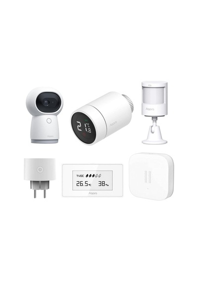 Akıllı Ev Güvenlik Seti, Kamera, Hareket Sensörü, Termostat Ve Hub, Google Home, Apple Homekit, Alexa Ve Matter Uyu