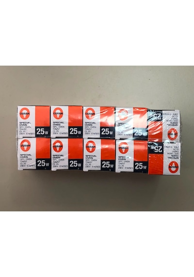 10 Adet Osram 25w E 14 Fırın Ampülü 300 Derece