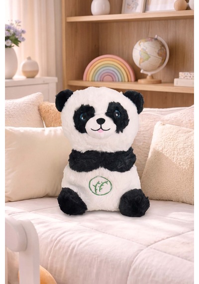 Nefes Alan Sevimli Panda Peluş Oyuncak Çok Renkli