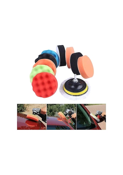 Valkyrie 12 Parça 10Cm Büyük Boy Oto Pasta Cila Polisaj Seti