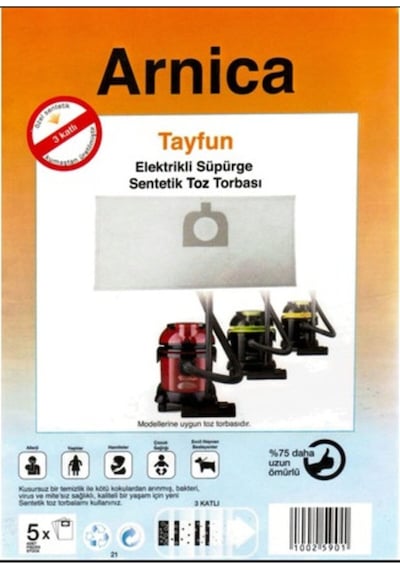 Tayfun Kazanlı Süpürge Torbası 5'li Paket X 2 10 Adet