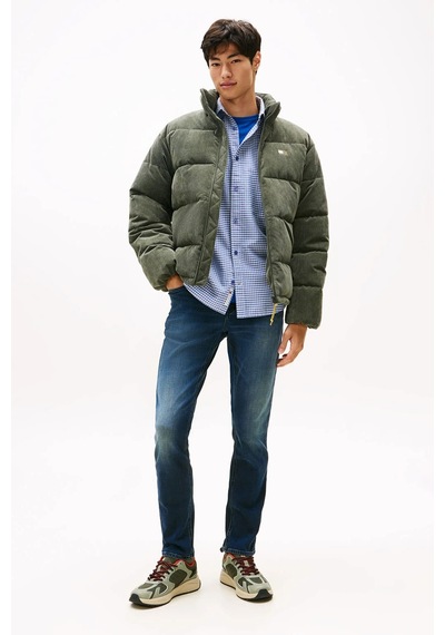 Tommy Hilfiger Erkek Scanton Dar Kalıp Eskitme Görünümlü Jean Pantolon - Mavi Dee