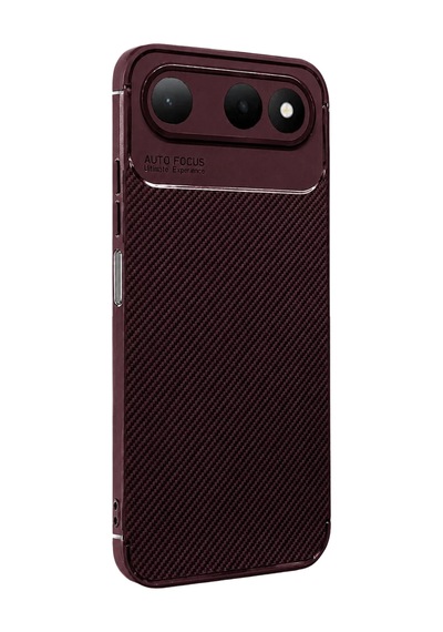 Northcity Tecno Spark 50 5g Uyumlu Auto Focus Karbon Kapak - Bordo