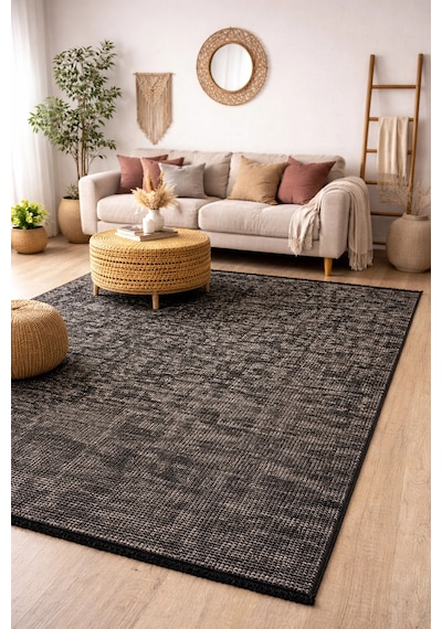 Hoom Rugs Vintage Vtg 112 Vizon Dekoratif Yıkanabilir Kilim Vizon