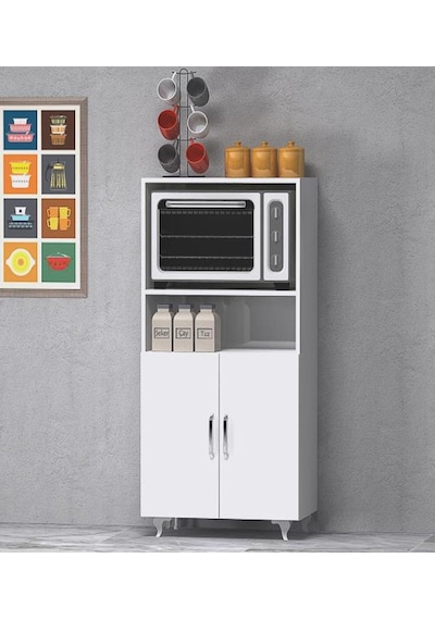 Yamandekorasyon 2 Kapaklı Mini Fırın Ve Mikrodalga Dolabı
