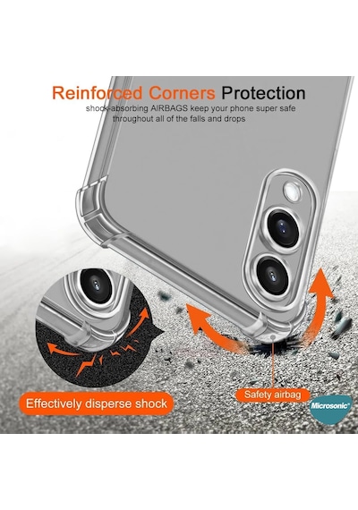 Microsonic Samsung Galaxy Uyumlu S26 Ultra Kılıf Shock Absorbing Şeffaf -