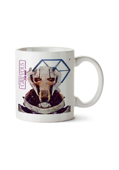 General Grievous İki Tarafı Baskılı Kupa Bardak Çok Renkli