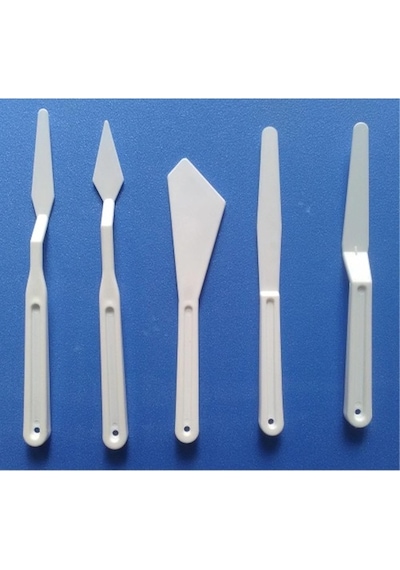 Plastik Spatula Seti, 5 Li Spatul, Akrilik Boya, Yağlı Boya, Hobi