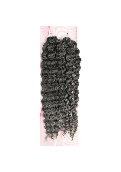 Nice Bulk Afro Su Dalgası / Siyah / Gri Ombreli - Elwm-463232 Çok Renkli