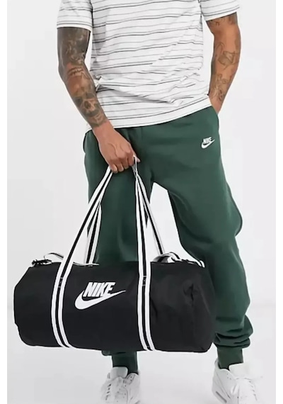 Nike Heritage Duff 30 Lt Unisex 53,5cm X 25,5cm X 25,5cm Günlük Stil Çanta Siyah Siyah