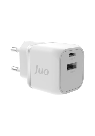Juo 20W GaN USB C + A Şarj Aleti Apple Uyumlu iPhone & iPad Android PD QC4.0 Type Hızlı Cihazı Beyaz