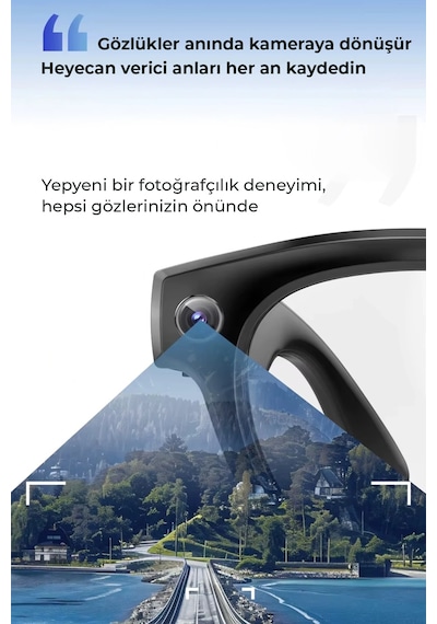 Pro Max Akıllı Gözlük Kameralı Yapay Zeka,müzik Dinleme,telefon İle Konuşma Bluetooth