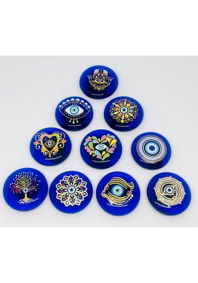 Hayat Ağacı Nazar Boncuklu Magnet, Dekoratif Obje, Buzdolabı Süsü
