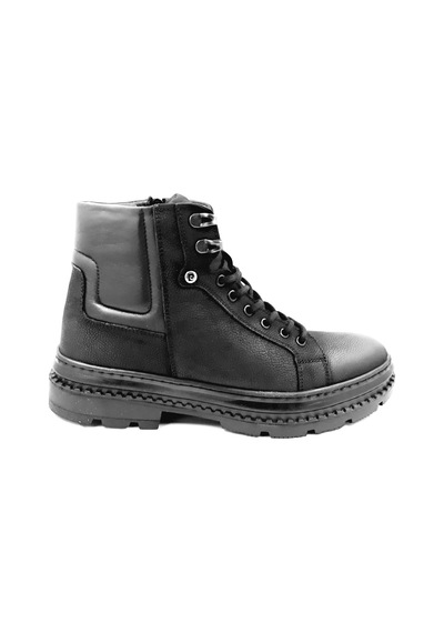 Pierre Cardin 382208 Siyah Kışlık Bağcıklı Fermuarlı Erkek Bot