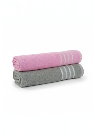 2lı 70x140 Banyo Havlusu Pembe