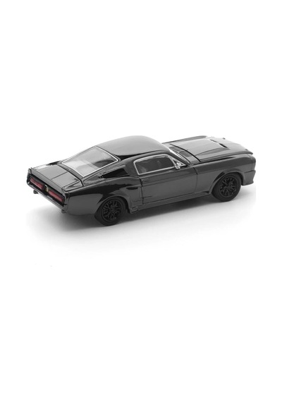 Pop Race 1:64 1967 Ford Shelby Mustang Gt500 Dark Chrome Limited Edition Prdc004 Model Araba Siyah