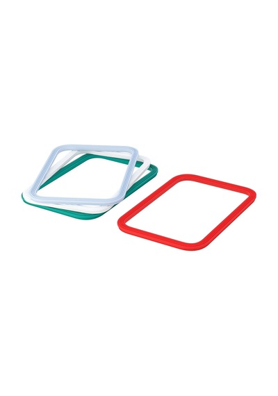 Ikea 365+ 4'lü Dikdörtgen Gıda Saklama Kabı Contası 20,2 X 14,4 Cm Kırmızı Beyaz Mavi Marul Yeşili Çok Renkli