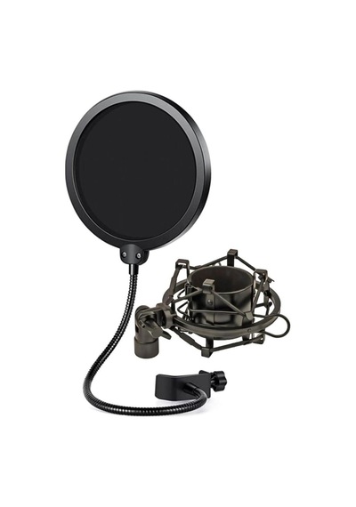 Lastvoice Ps-01shx Stüdyo Çift Katman Pop Filtre + Shock Mount Çok Renkli