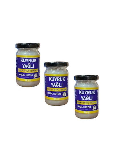 Dvd Lokman Aktar Kuyruk Yağı Masaj Kremi 3 x 100 ML