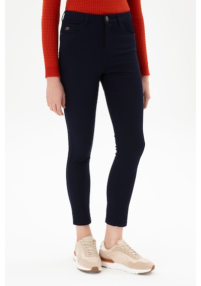 U.S. Polo Assn. Kadın Lacivert Toothpick Fit Kanvas Pantolon 50317139-VR033
