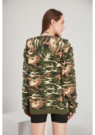 Alexander Gardi Alexandergardı Kadın Fermuarlı Oversize Sweatshirt (E21-7290)