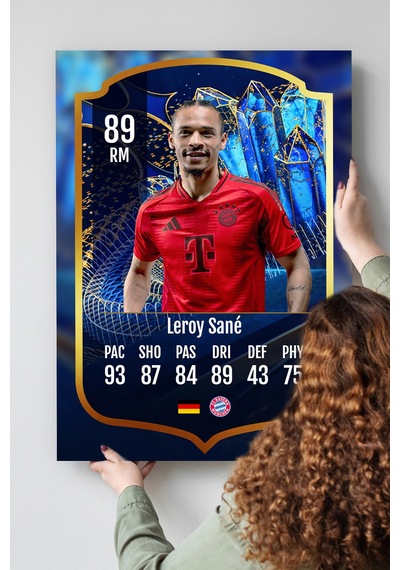 Futbolcu Fut Card Mdf Tablo Serisi Seti Çok Renkli - 713744628 Çok Renkli